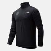 Black Boston NB Heat Grid Half Zip / New Balance Men
