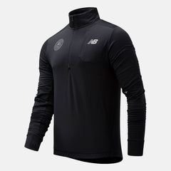 Black Boston NB Heat Grid Half Zip / New Balance Men