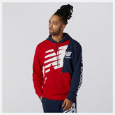 Team Red Inline NB Athletics Splice Hoody / New Balance Men