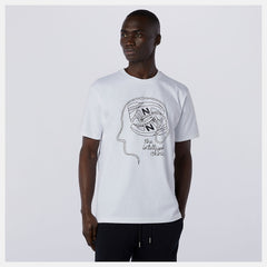 White NB Athletics Delorenzo Shoe Tee / New Balance Men