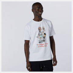 White NB Athletics Levitzo Dad Tee / New Balance Men