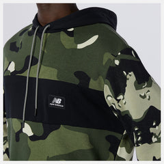 Black/Magnet NB Essentials Fleece Camo Hoodie / New Balance Men