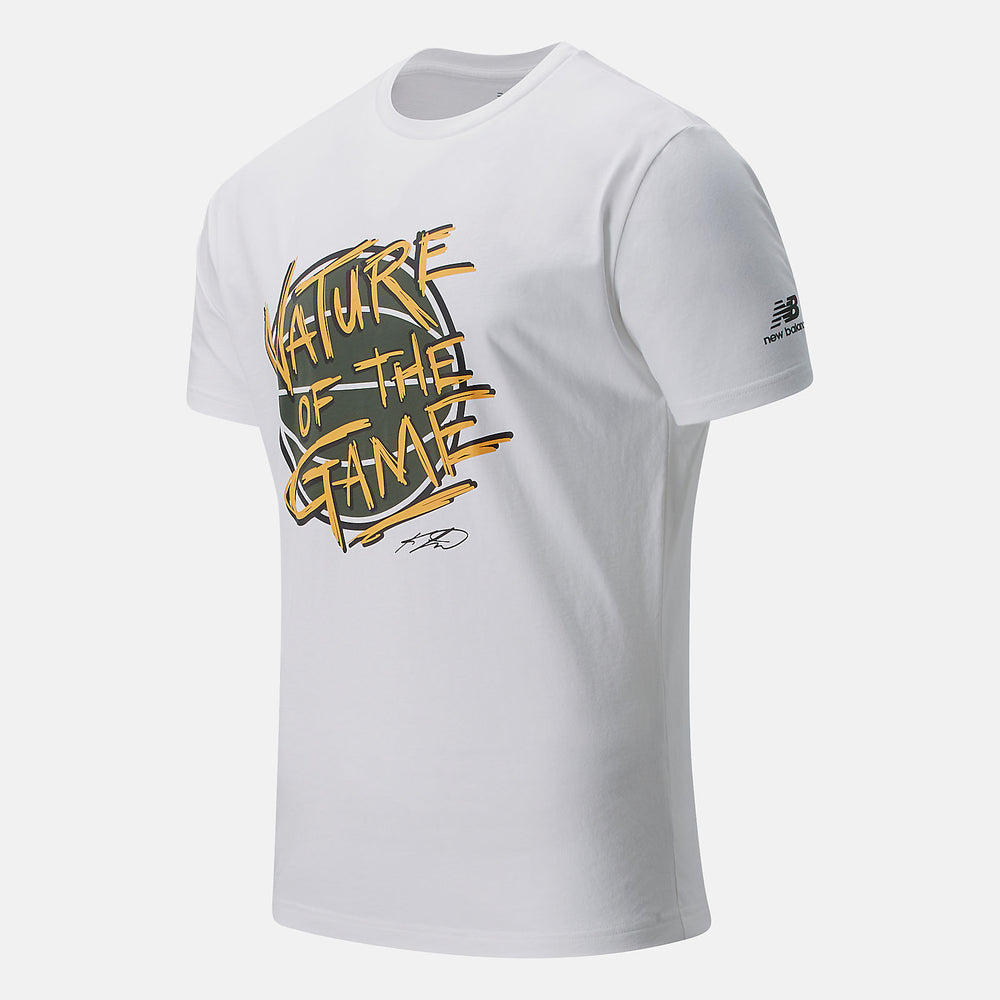 White KL2 Nature of the Game Graphic / New Balance Men
