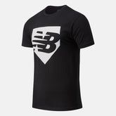 Black Baseball Plate Graphic Tee / New Balance Men