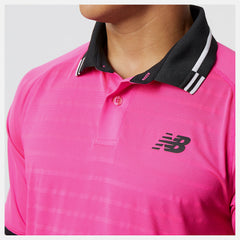 Pink Glo Tournament Polo / New Balance Men