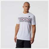 White/Black Printed Tournament Crew / New Balance Men