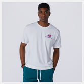 White NB Athletics Clash Graphic Tee / New Balance Men