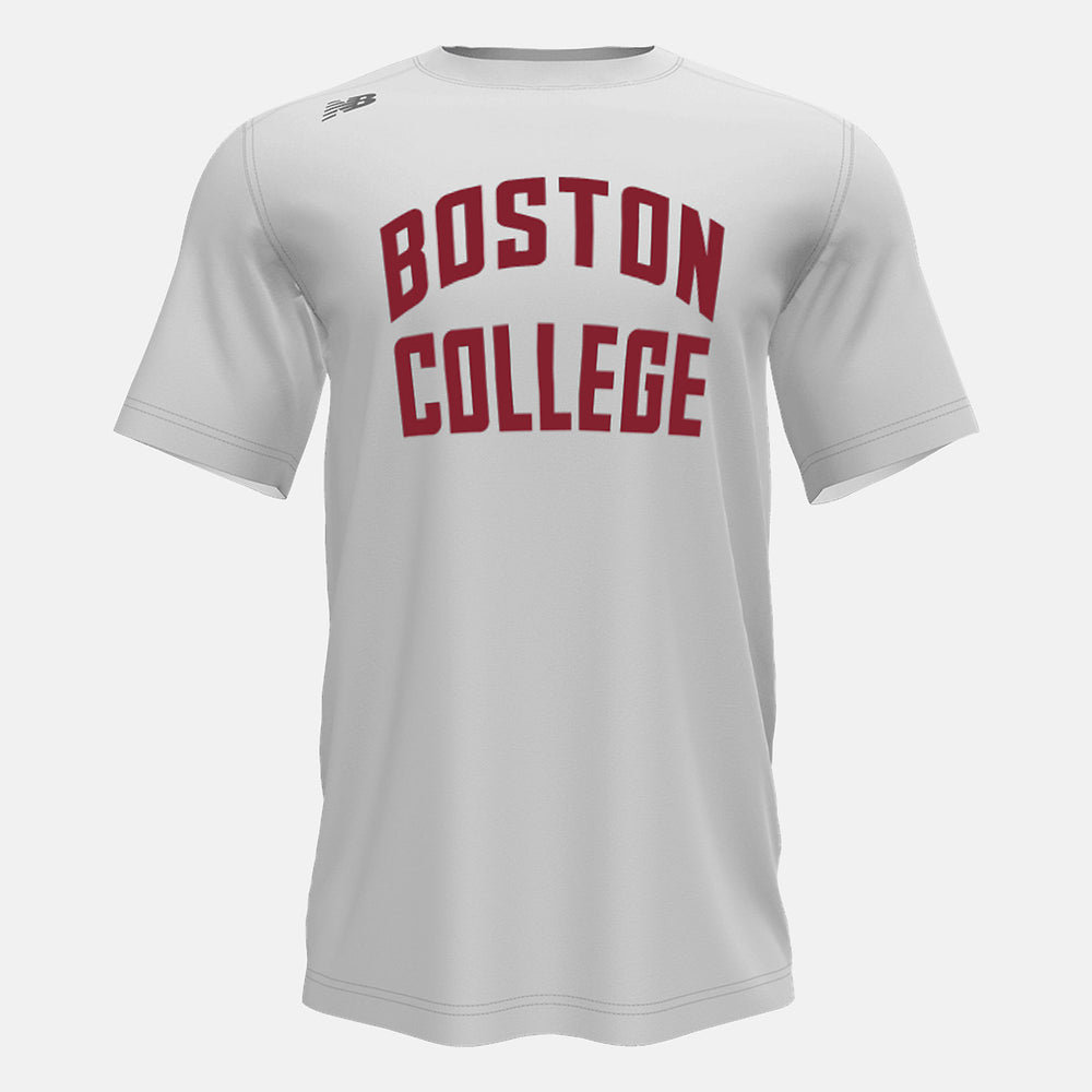 White Short Sleeve Tech Tee(Boston College) / New Balance Men