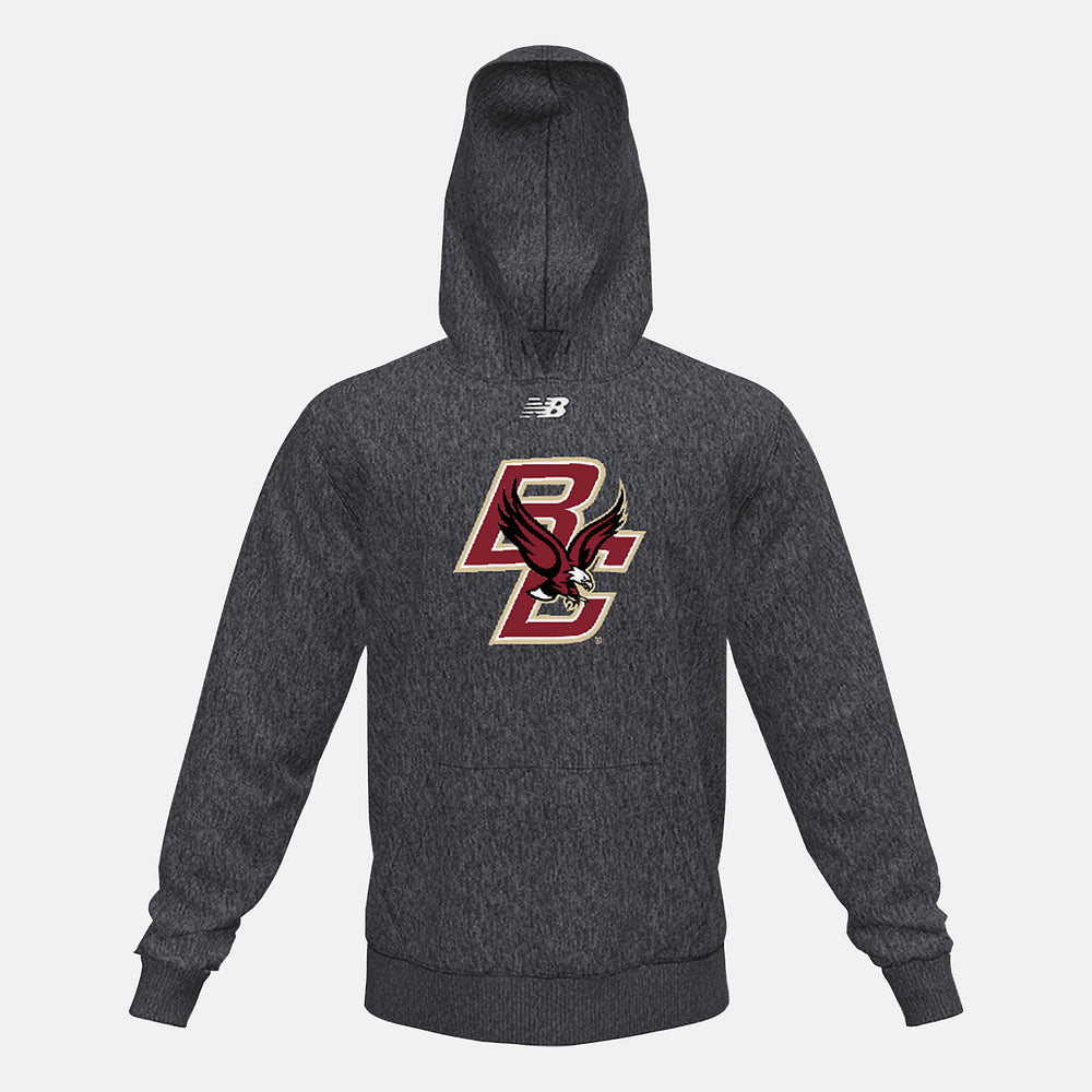 Black Heather NB Fleece Hoody(Boston College) / New Balance Men