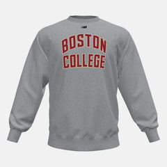 Med Heather Grey NB Crew Fleece(Boston College) / New Balance Men