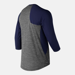 Team Navy Asym 2.0 Right 3/4 Sleeve / New Balance Men
