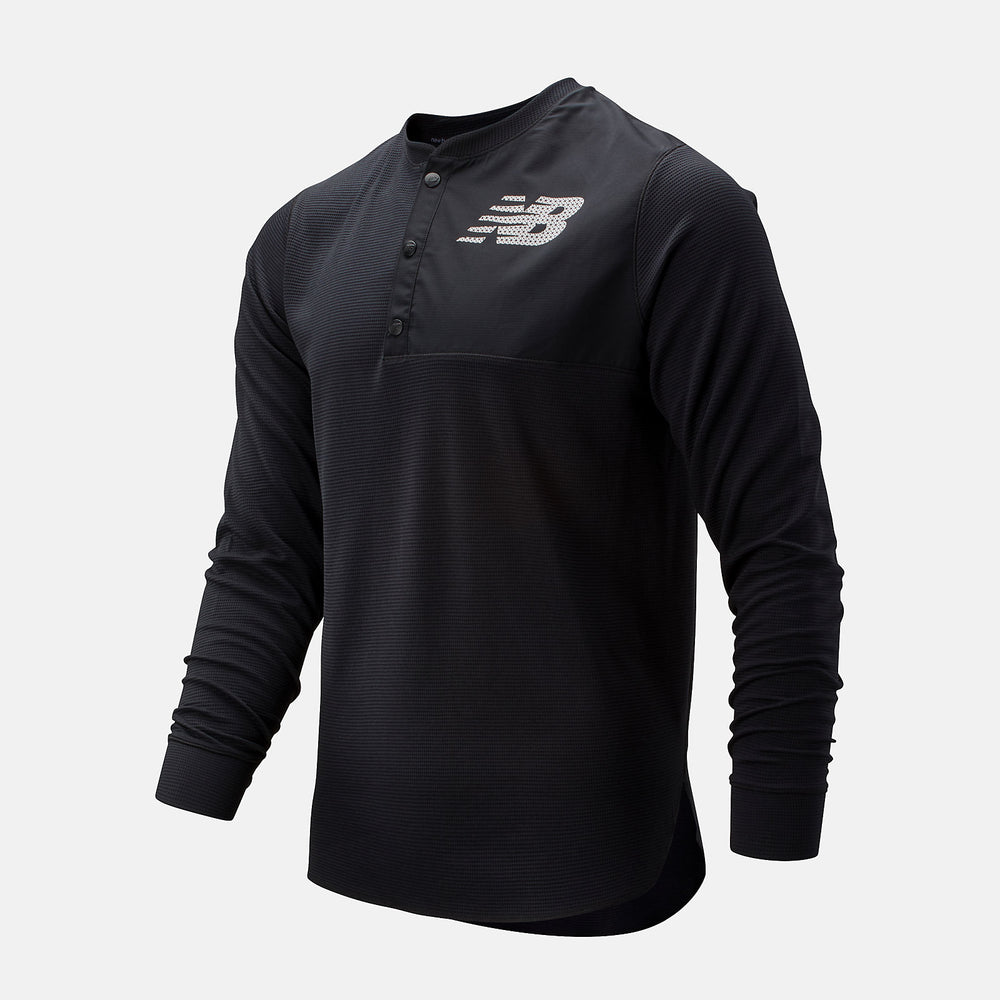 Black ASYM Baseball Henley / New Balance Men