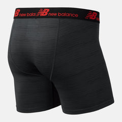 Black/Red NB Dry 6 Inch Boxer Brief 2 Pack / New Balance Men