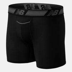 Black Men Mesh 6 Inch Boxer Brief 2 Pack / New Balance Men