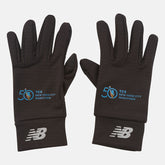 Black Marathon Heavyweight Grid Fleece Gloves / New Balance Women|Men