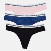 Black Eversoft Thong 3 Pack / New Balance Women