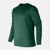 Team Dark Green LS Tech Baseball Tee / New Balance Men