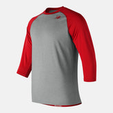 Team Red Inline 3/4 Baseball Raglan Top / New Balance Men