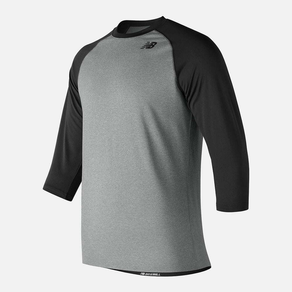 Team Black 3/4 Baseball Raglan Top / New Balance Men