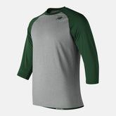 Team Dark Green 3/4 Baseball Raglan Top / New Balance Men