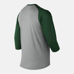Team Dark Green 3/4 Baseball Raglan Top / New Balance Men