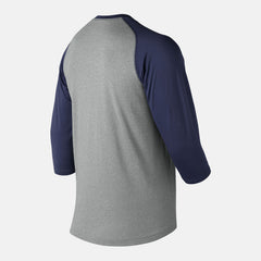 Team Navy 3/4 Baseball Raglan Top / New Balance Men