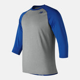 Team Royal 3/4 Baseball Raglan Top / New Balance Men