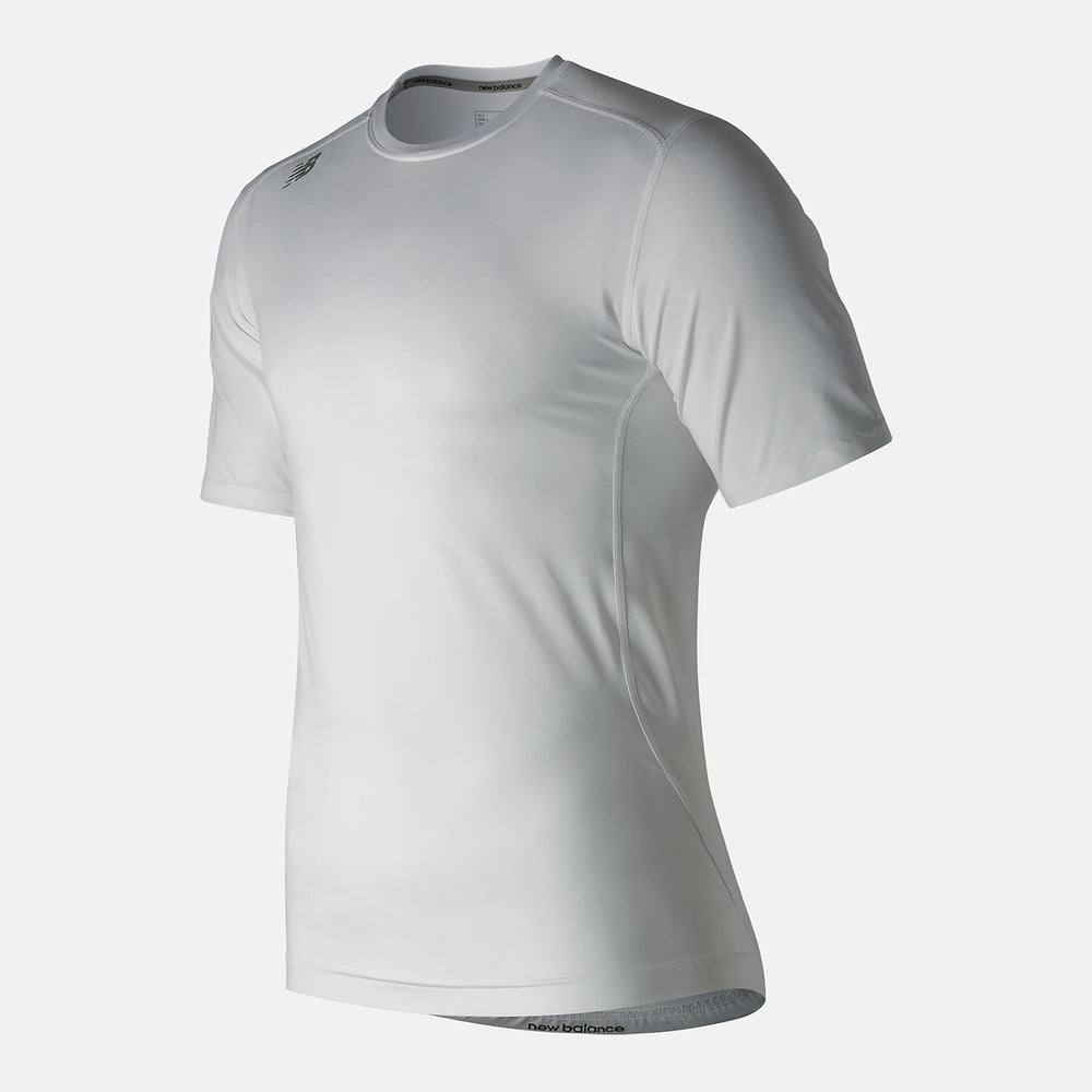 White NB SS Compression Top / New Balance Men