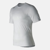 White NB SS Compression Top / New Balance Men