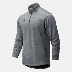 Med Heather Grey Thermal Half Zip / New Balance Men