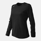 Team Black NB Long Sleeve Tech Tee / New Balance Women