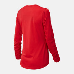 Team Red NB Long Sleeve Tech Tee / New Balance Women