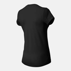 Team Black NB Short Sleeve Compression Top / New Balance Women