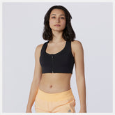 Black NB Power X Zip Front Bra / New Balance Women
