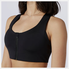 Black NB Power X Zip Front Bra / New Balance Women