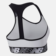 White NB Pace Bra 3.0 / New Balance Women