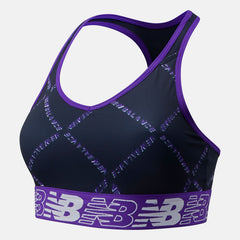 Deep Violet NB Pace Bra Printed 3.0 / New Balance Women