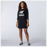Black NB Essentials Field Day Crew Fleece Dress / New Balance Women