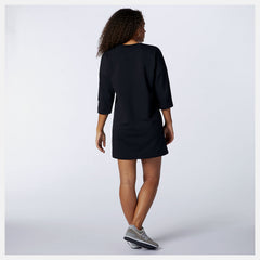 Black NB Essentials Field Day Crew Fleece Dress / New Balance Women