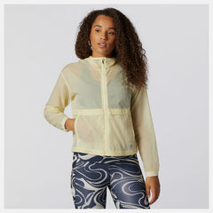 Clear Yellow Impact Run Light Pack Jacket / New Balance Women