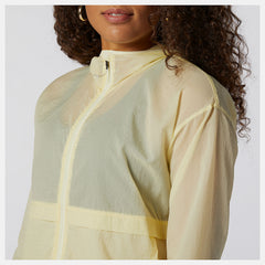 Clear Yellow Impact Run Light Pack Jacket / New Balance Women