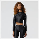 Black Syd Crop Jacket / New Balance Women
