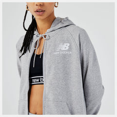 Athletic Grey Essentials FZ Hoodie / New Balance Women