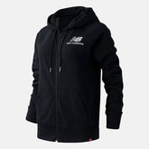 Black Essentials FZ Hoodie / New Balance Women