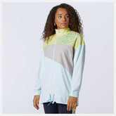 White/Jade Achiever Mix Media Jacket / New Balance Women