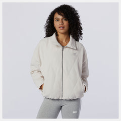Raw Silk NB Athletics Argyle Quilted Jacket / New Balance Women