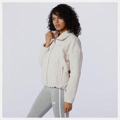 Raw Silk NB Athletics Argyle Quilted Jacket / New Balance Women