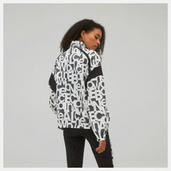 White Relentless Printed Woven Jacket / New Balance Women