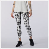 White Relentless Printed High Rise 7/8 Tight / New Balance Women