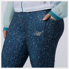 Mountain Teal Printed Impact Run Tight / New Balance Women